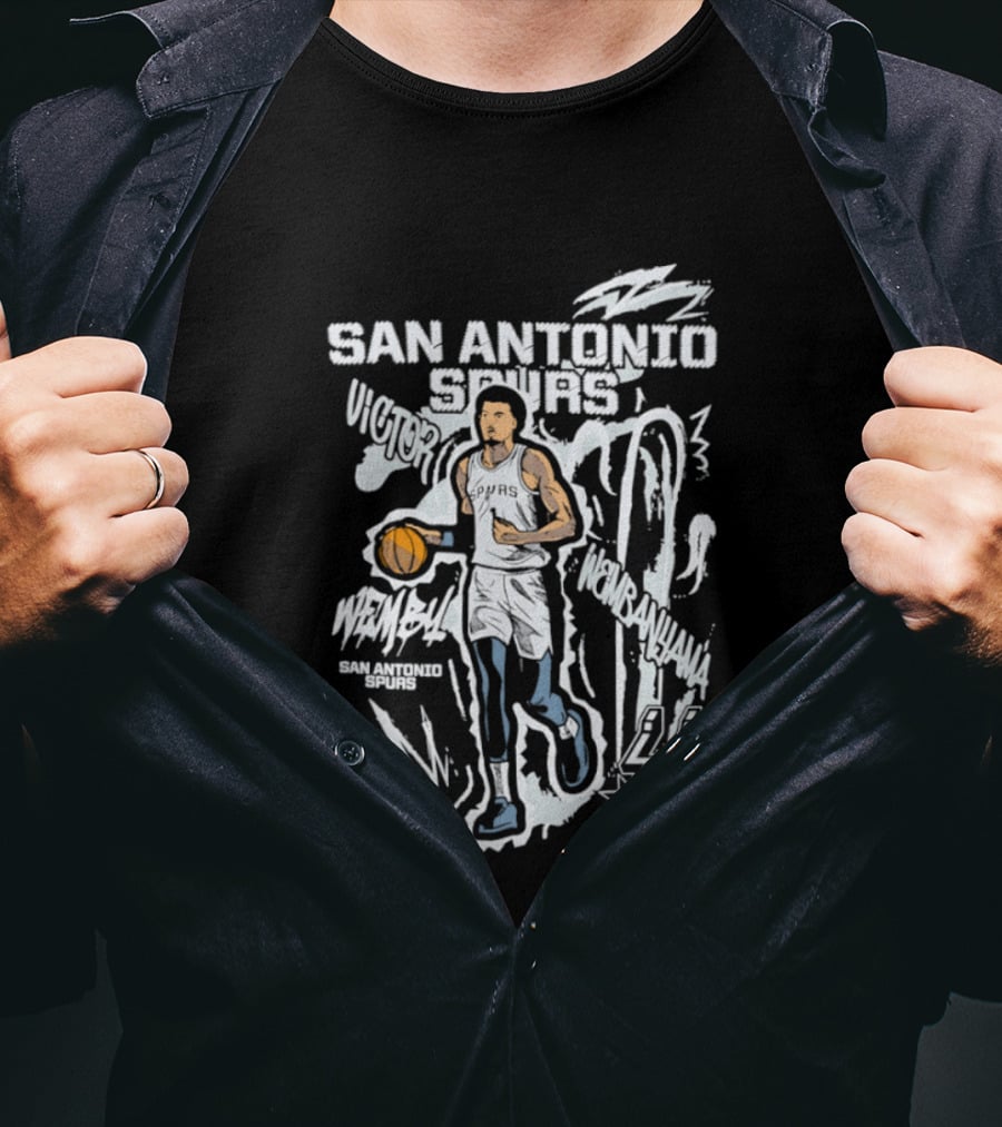 San Antonio Spurs Victor Wembanyama Basketball Player Wemby 22 T-Shirt