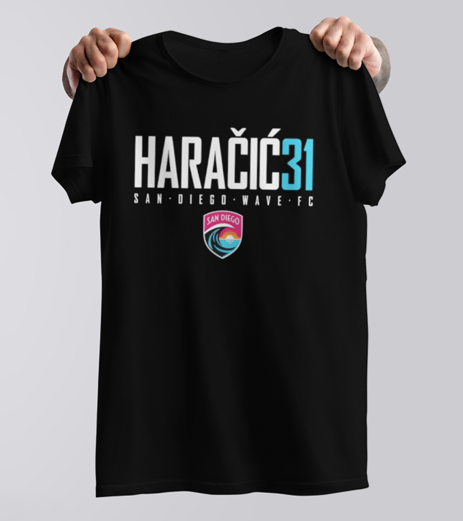 HARACIC 31 San Diego Wave FC Soccer Team Fan Gear Collection T-Shirt