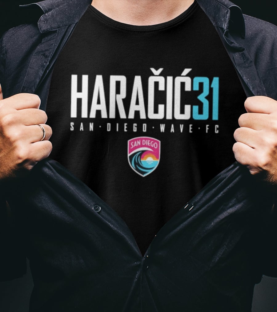 HARACIC 31 San Diego Wave FC Soccer Team Fan Gear Collection T-Shirt