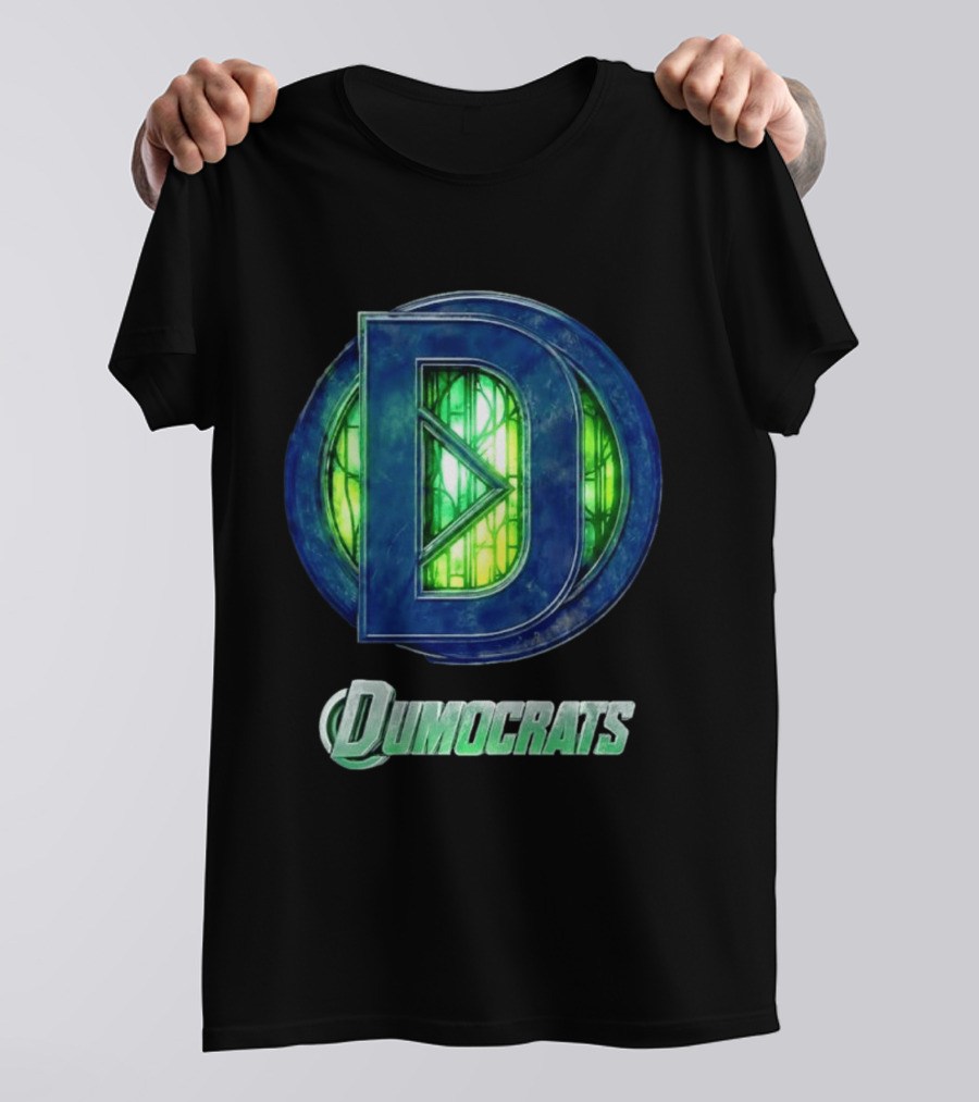 Dumocrats Political D Symbol Green Glass T-Shirt