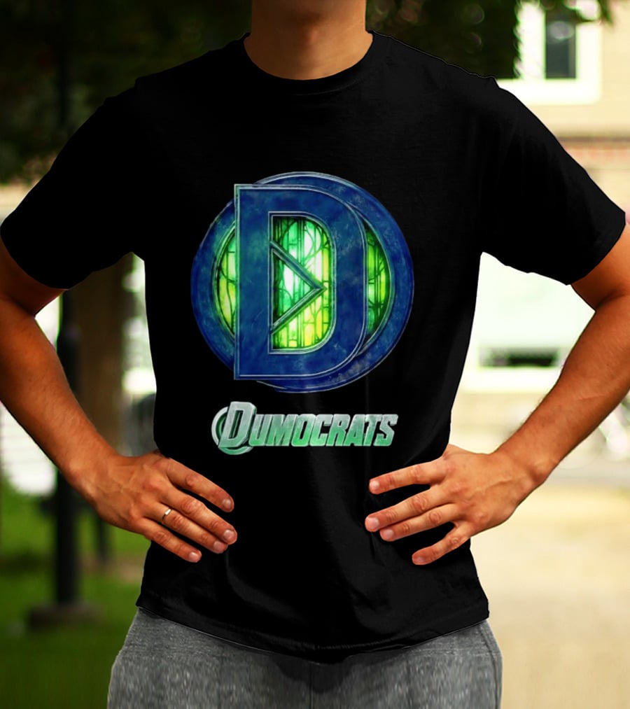 Dumocrats Political D Symbol Green Glass T-Shirt
