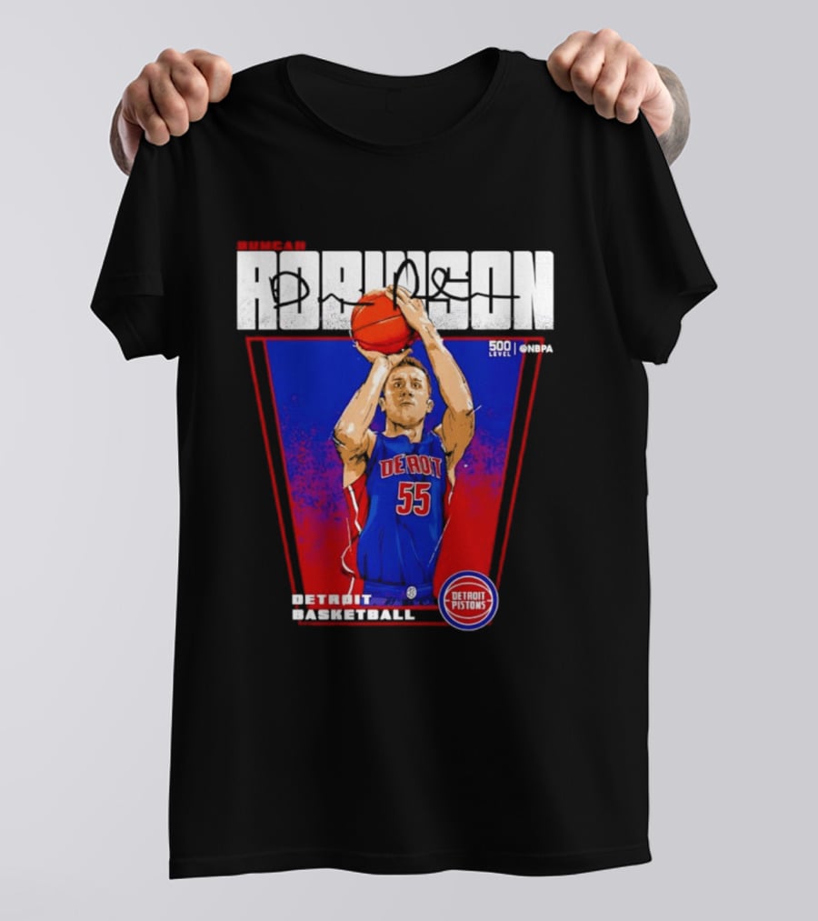 Duncan Robinson Detroit Pistons Basketball NBA Number 55 T-Shirt
