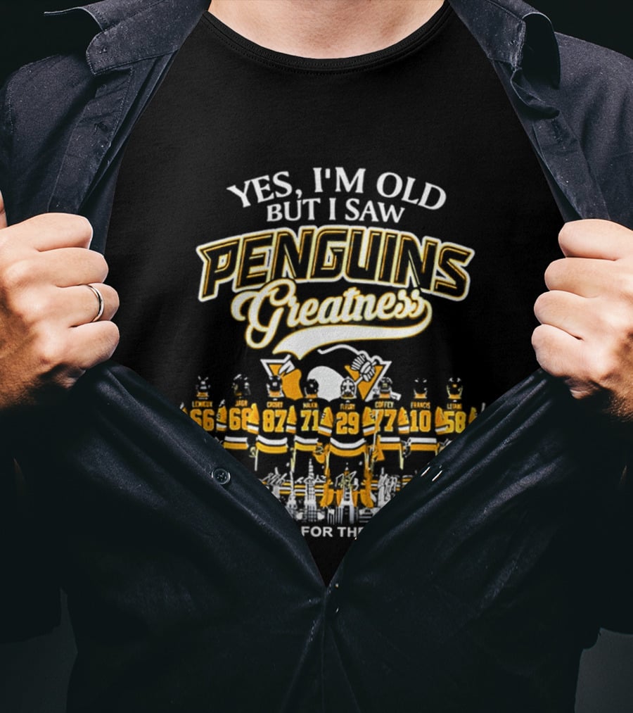 Yes I'm Old But I Saw Penguins Greatness Thank You For The Memories T-Shirt