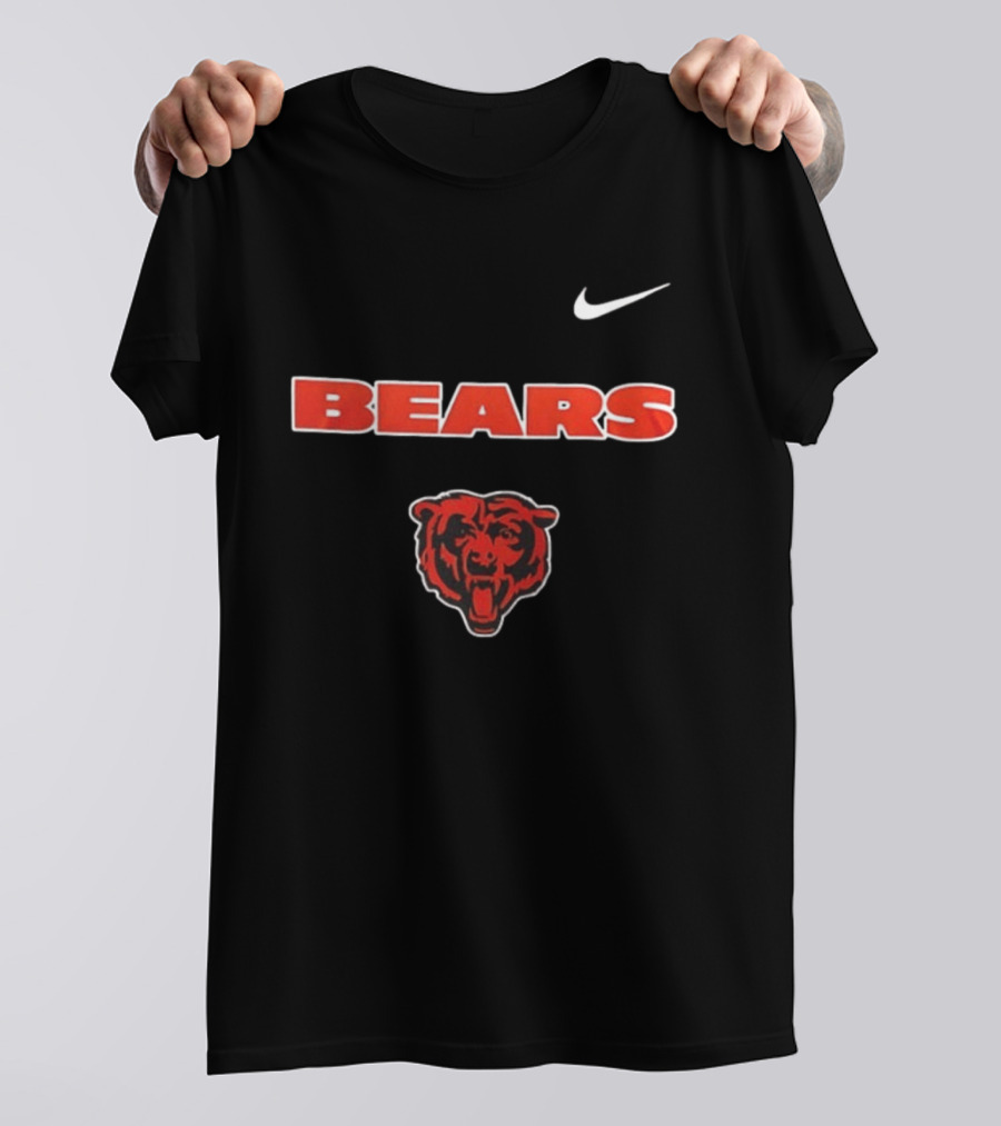 Nike Bears Chicago Mechanic Blue Collar Skeleton American Proud T-Shirt