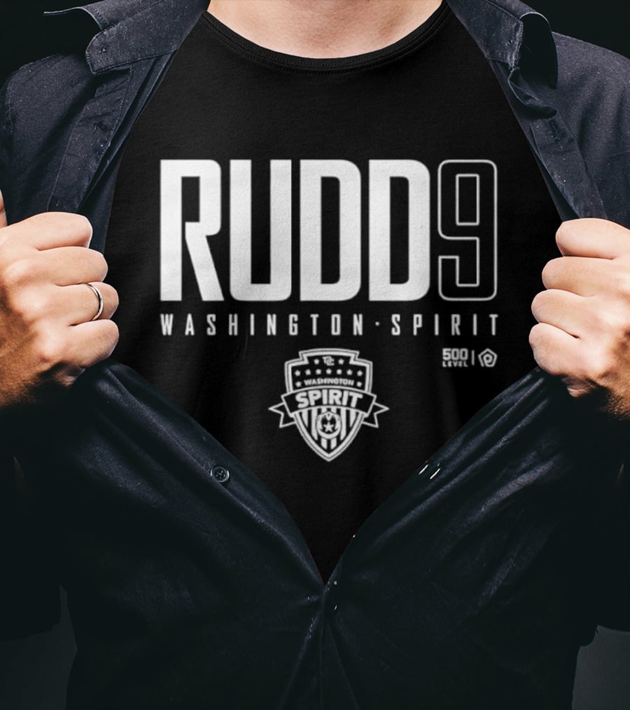 Rudd 9 Washington Spirit Soccer Team NWSL Crest T-Shirt