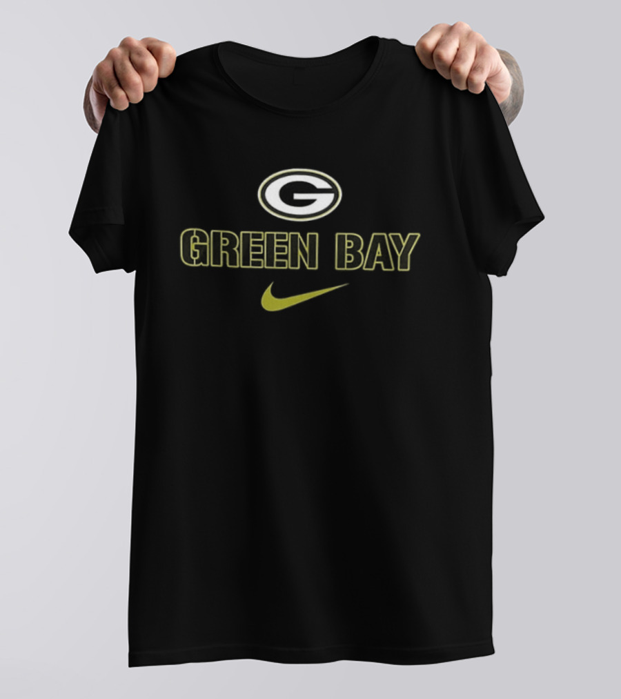 Green Bay Packers In My Veins Jesus In My Heart Diamond Tears Nike Packers Fan T-Shirt