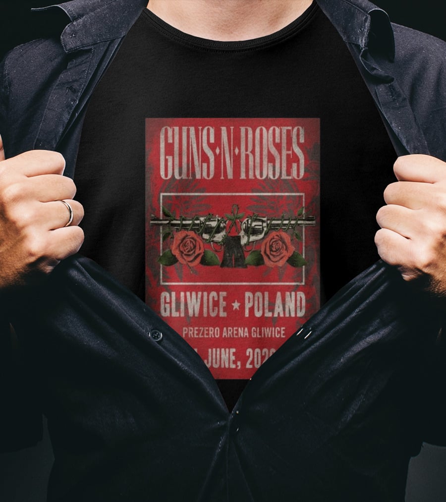 Guns N' Roses 2026 PreZero Arena Gliwice Poland Concert 4 June T-Shirt