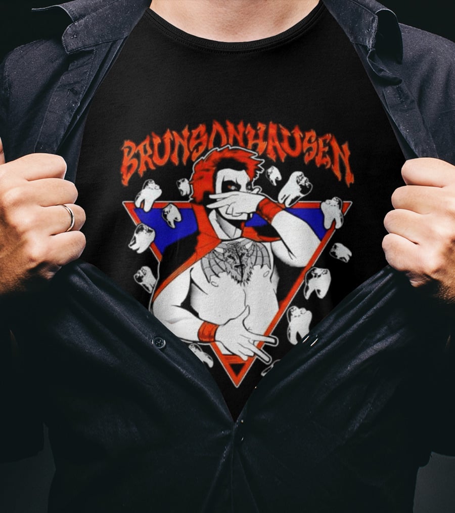 Brunsonhausen WWE Fan Art Featuring Danhausen And Jalen Brunson T-Shirt