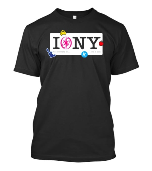 I Love NY The Governors Ball 2026 Statue Of Liberty Apple K T-Shirt