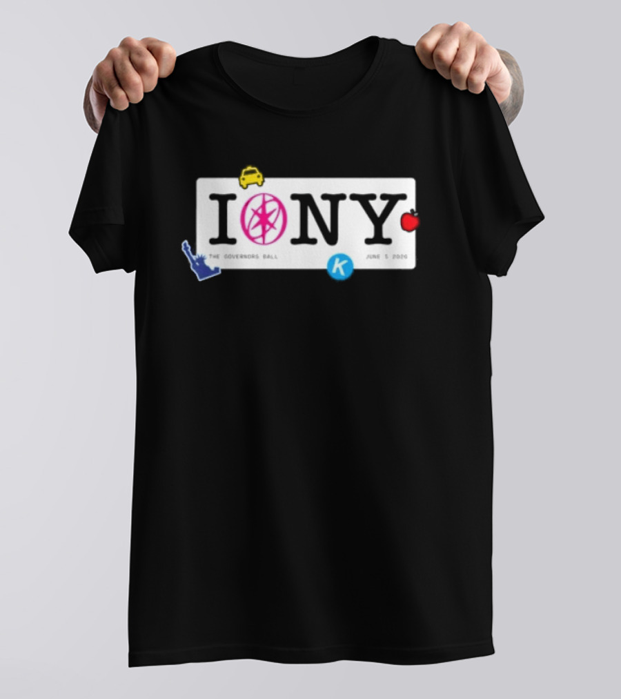 I Love NY The Governors Ball 2026 Statue Of Liberty Apple K T-Shirt
