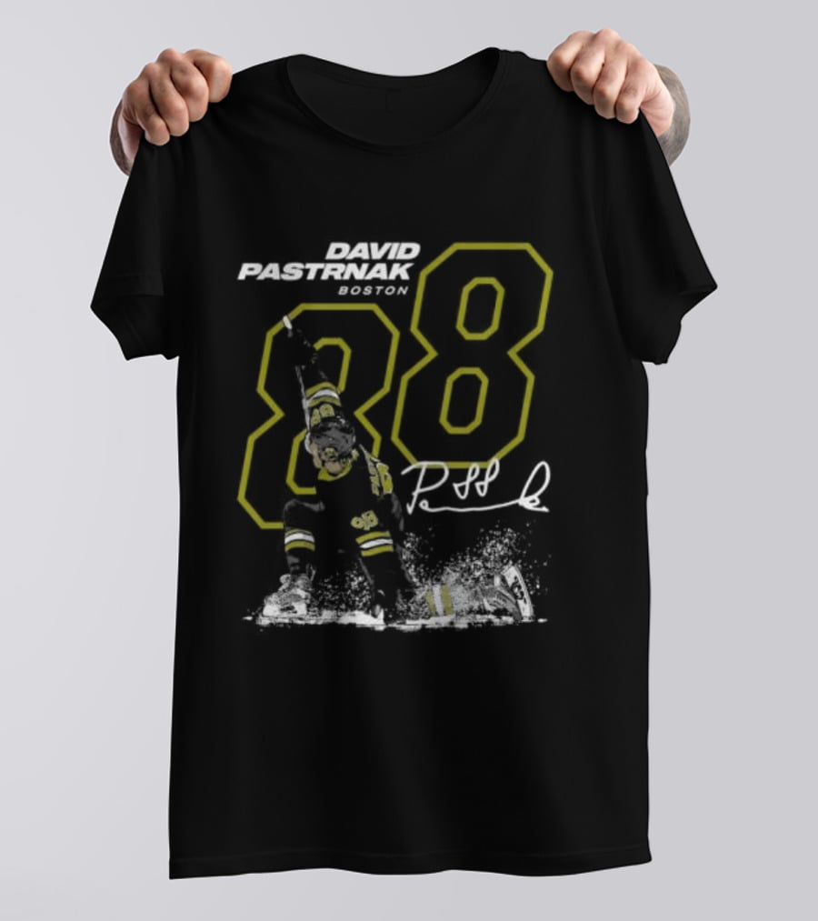 David Pastrnak 88 Boston Bruins NHL Player Fan Gear T-Shirt