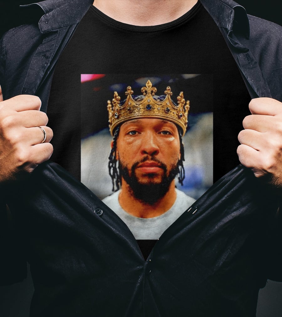 Jalen Brunson King New York Knicks Crown T-Shirt