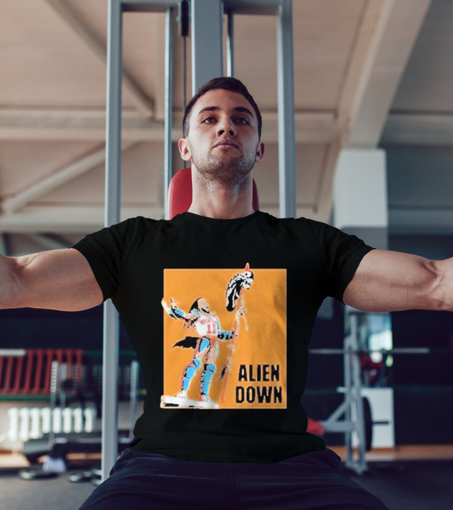 Jalen Brunson Knicks 11 Alien Down Spurs Wemby T-Shirt