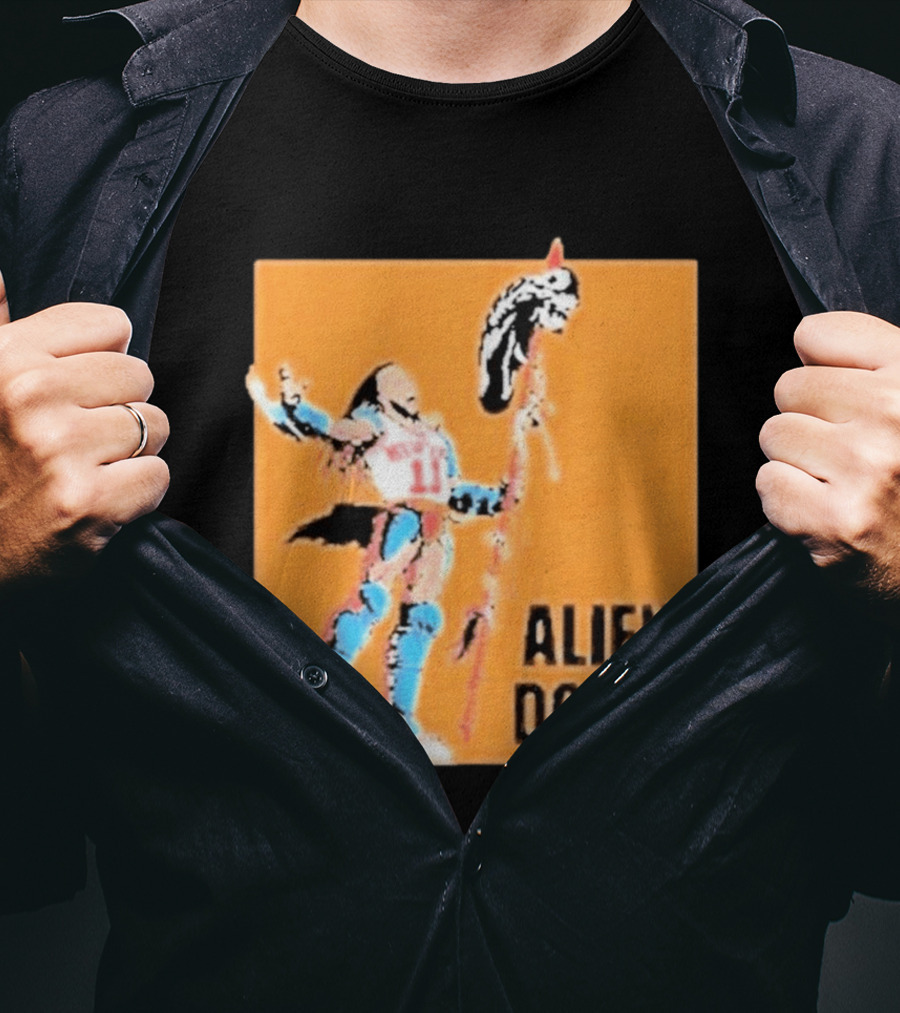 Jalen Brunson Knicks 11 Alien Down Spurs Wemby T-Shirt