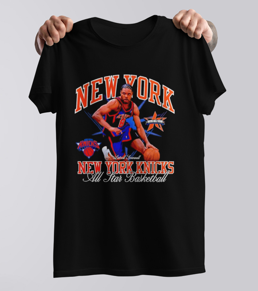 New York Knicks Latrell Sprewell All Star Basketball NBA Knicks T-Shirt