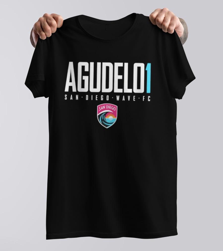 San Diego Wave FC Agudelo 1 Elite Player Name And Number T-Shirt