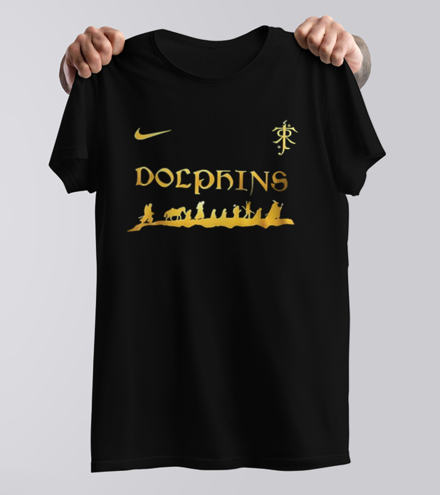 Nike Dolphins Miami X The Lord Of The Rings Two Sided T-Shirt