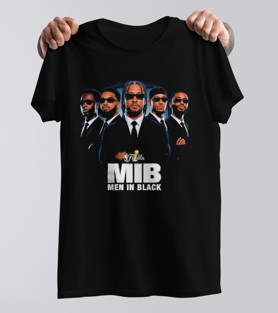NBA Finals MIB Men In Black Jalen Brunson Josh Hart Mikal Bridges Donte DiVincenzo New York Knicks T-Shirt