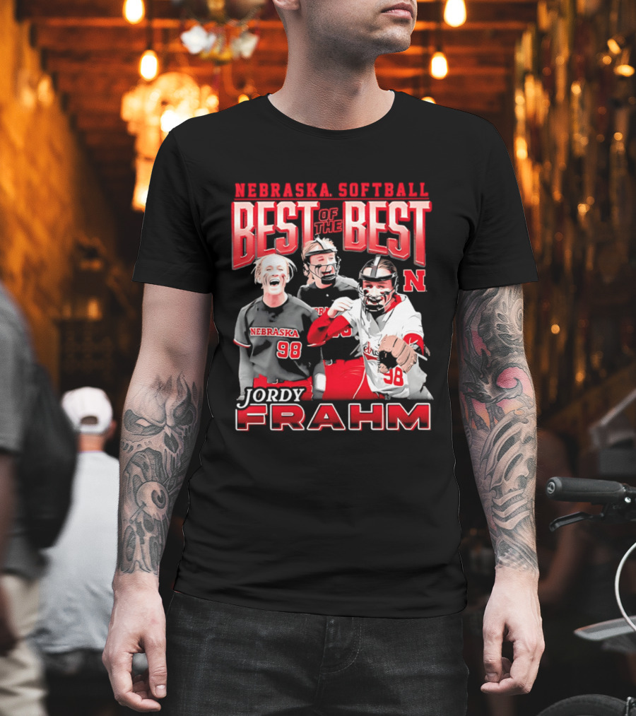 Nebraska Softball Best Of The Best Jordy Frahm 98 T-Shirt