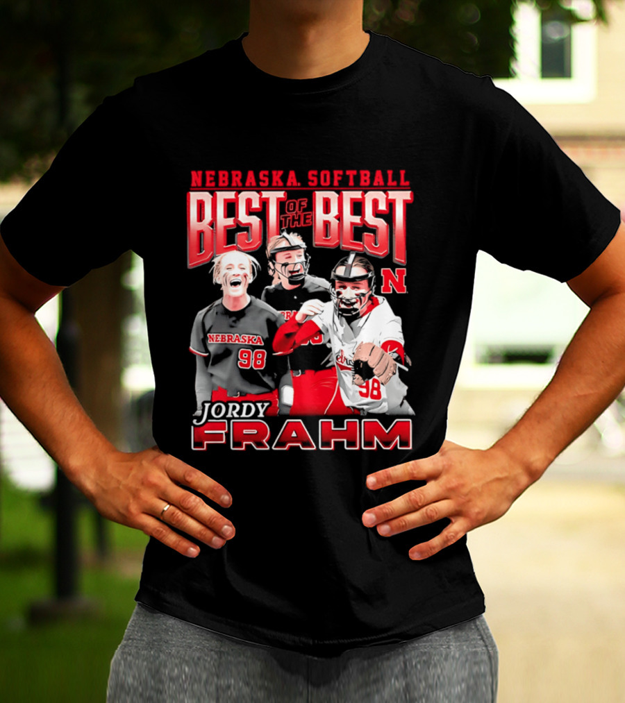 Nebraska Softball Best Of The Best Jordy Frahm 98 T-Shirt