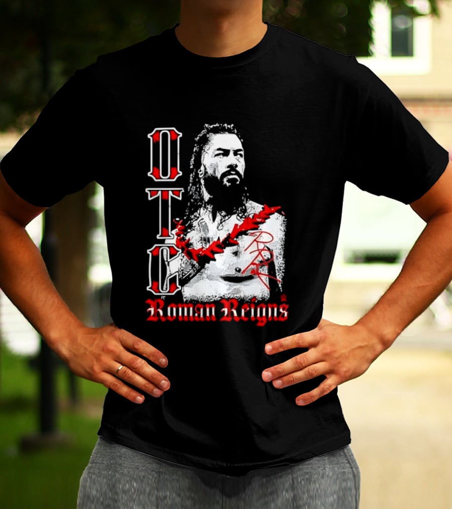 OTC Roman Reigns Wrestling Iconic Athlete T-Shirt