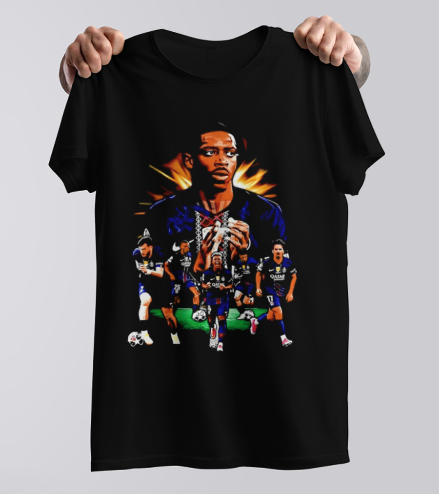 Paris Saint Germain Soccer Team Football Players T-Shirt