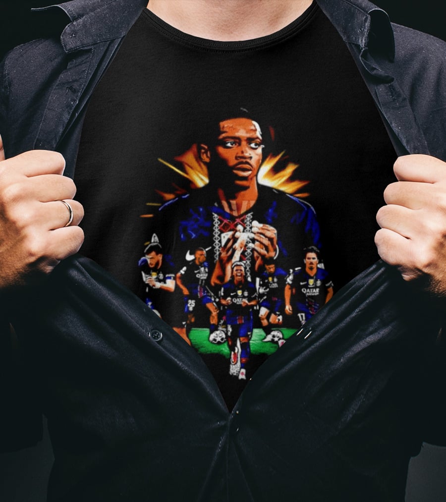 Paris Saint Germain Soccer Team Football Players T-Shirt