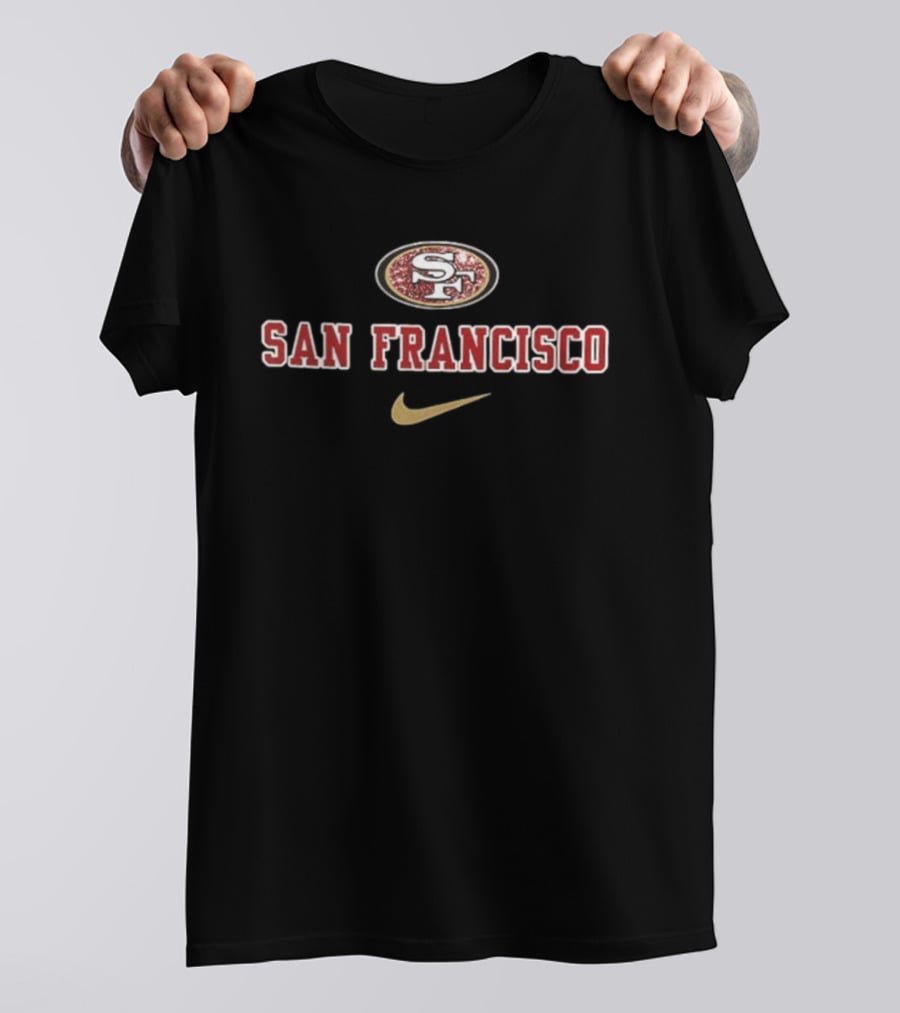 San Francisco 49ers Jesus In My Heart Diamond Tears Nike 2 Sided T-Shirt