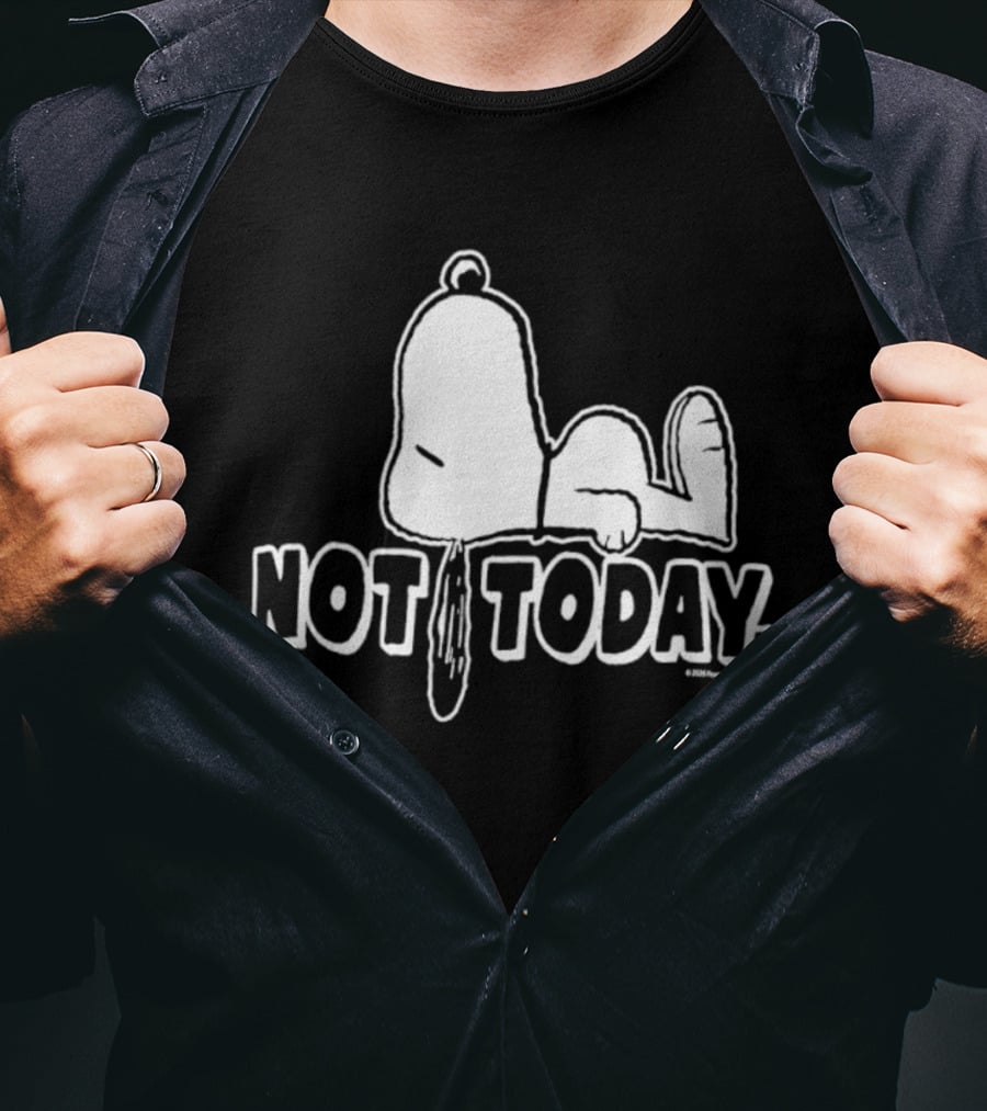 Snoopy Not Today Relaxed Mood Peanuts T-Shirt