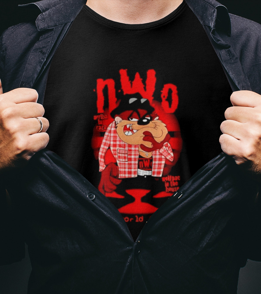 NWo Wolfpac Taz Tasmanian Devil New World Order Arriba La Raza T-Shirt