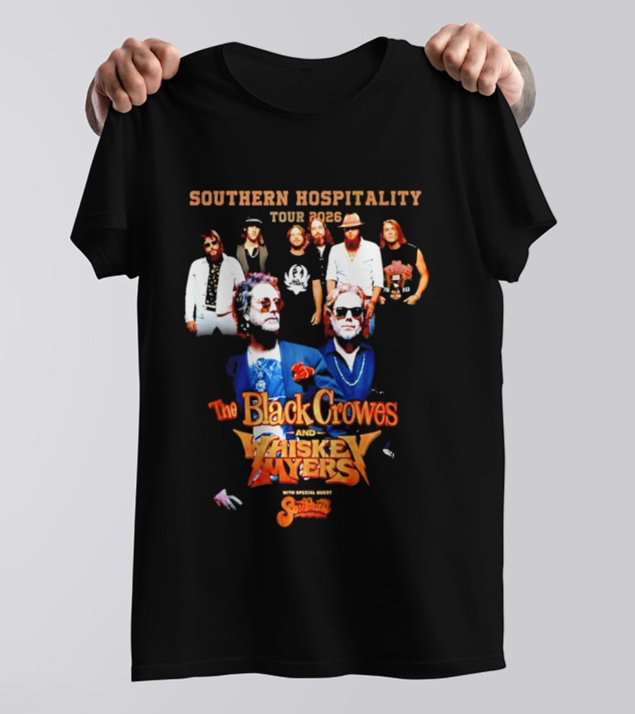 Southern Hospitality Tour 2026 The Black Crowes Whiskey Myers T-Shirt