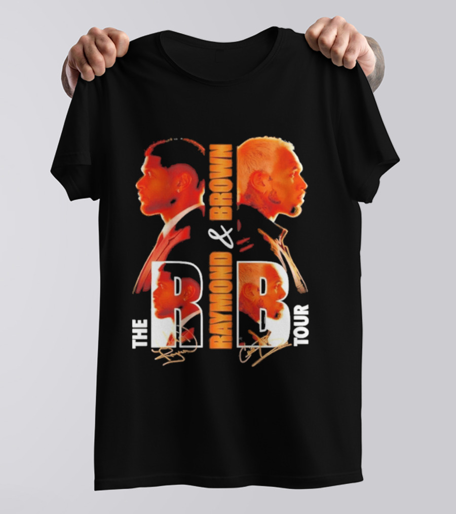 Usher Chris Brown Raymond & Brown The R B Tour Concert Signatures T-Shirt