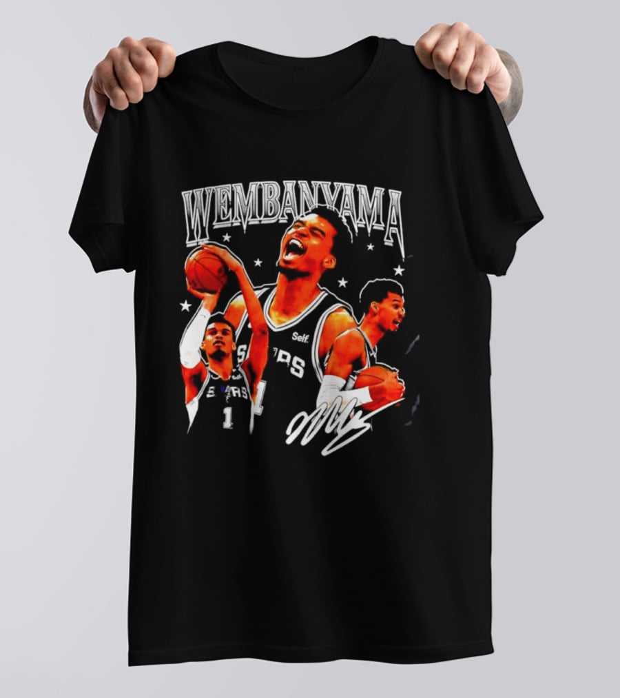Victor Wembanyama San Antonio Spurs NBA Stars Basketball T-Shirt