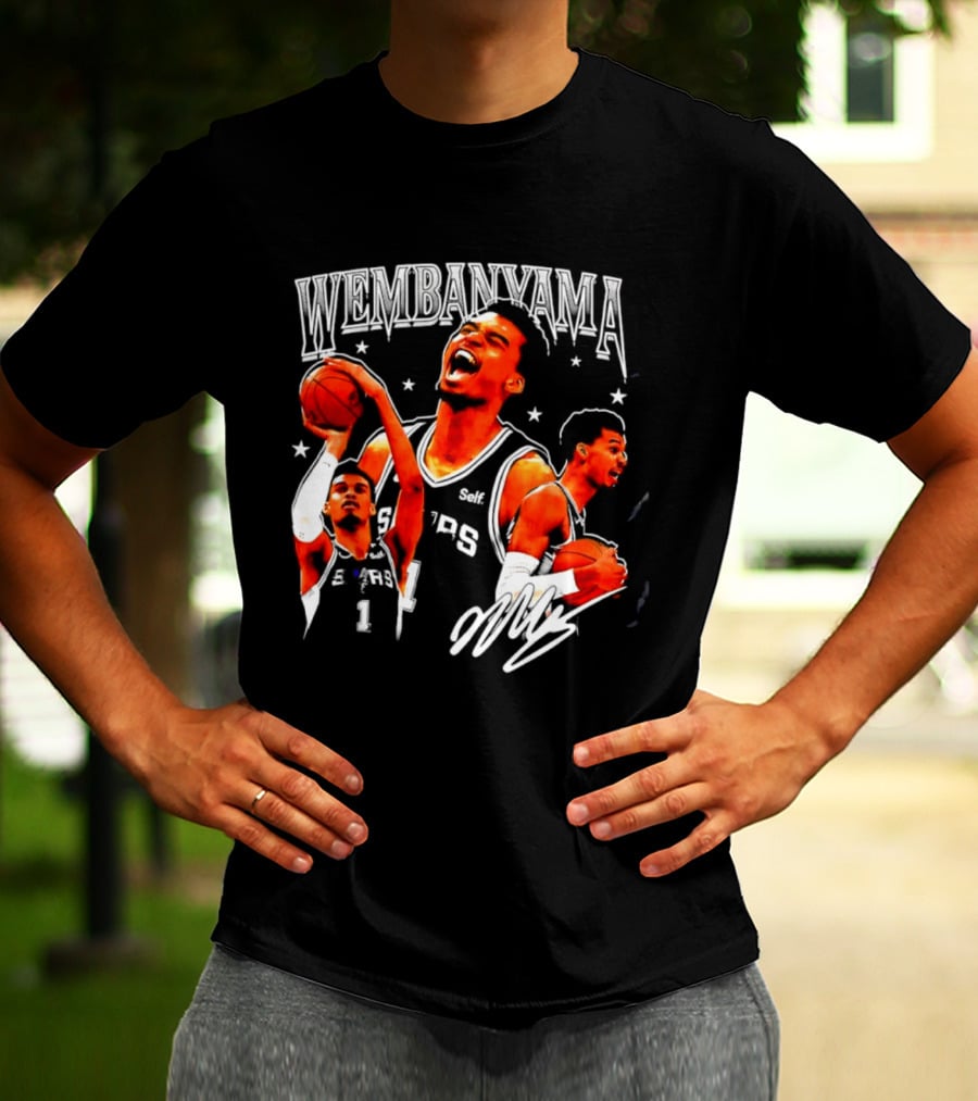 Victor Wembanyama San Antonio Spurs NBA Stars Basketball T-Shirt