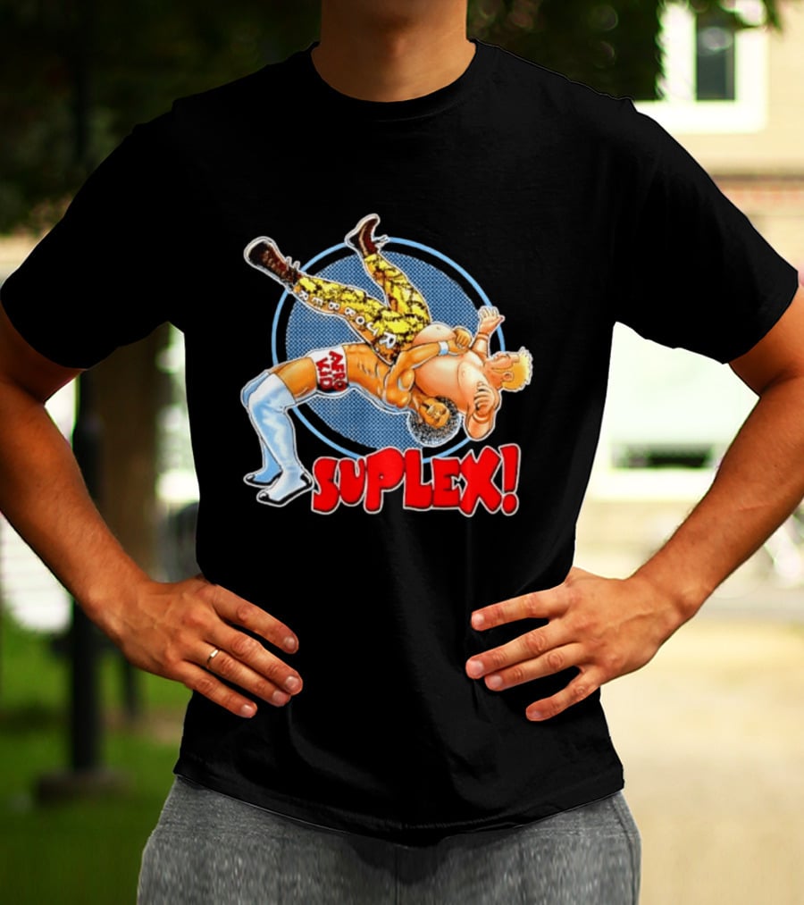 Afro Kid Wrestling Suplex Move T-Shirt