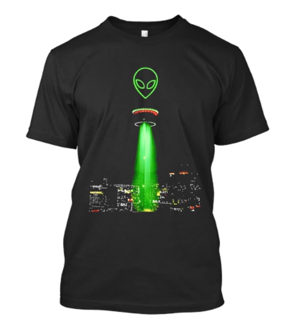 Alien Victor Wembanyama San Antonio Spurs Tower Of The Americas City Night Sky T-Shirt