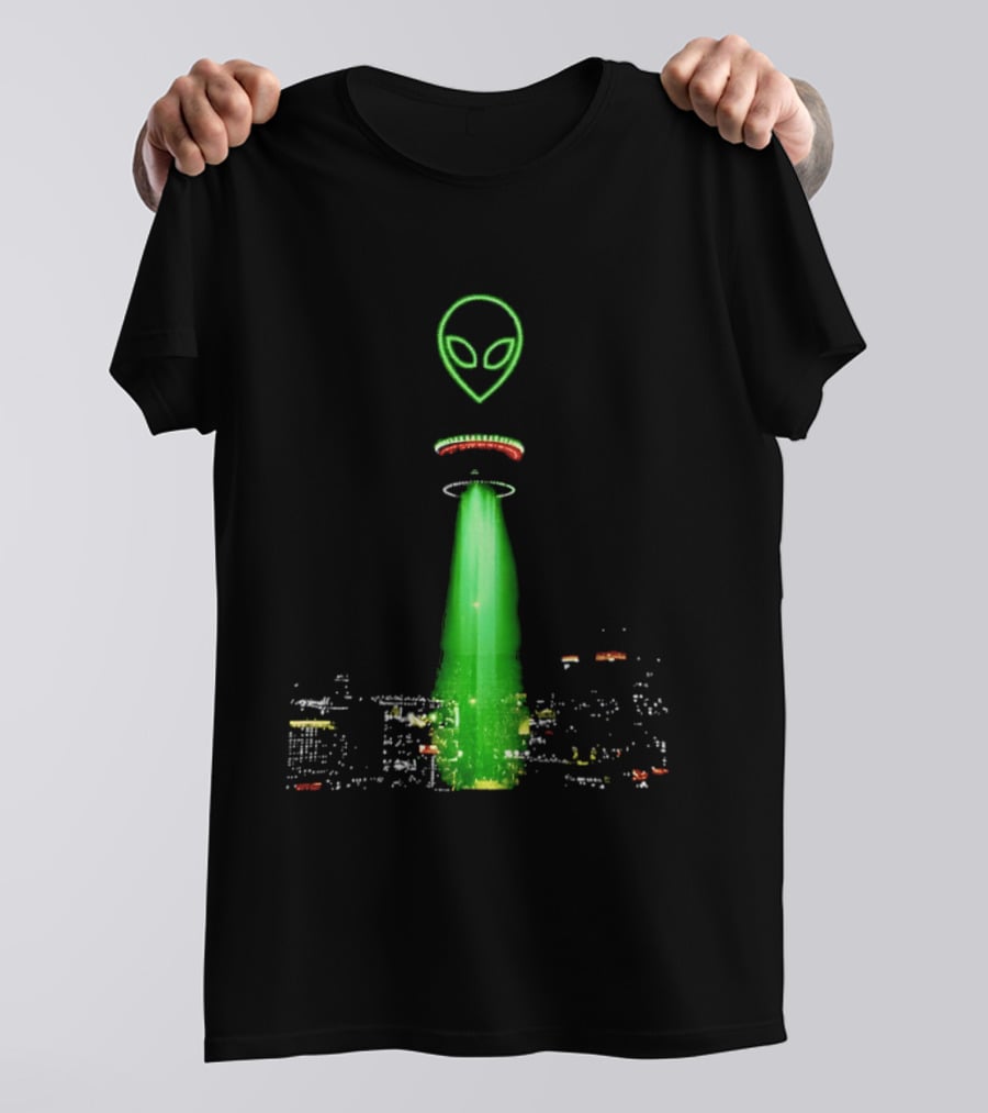 Alien Victor Wembanyama San Antonio Spurs Tower Of The Americas City Night Sky T-Shirt