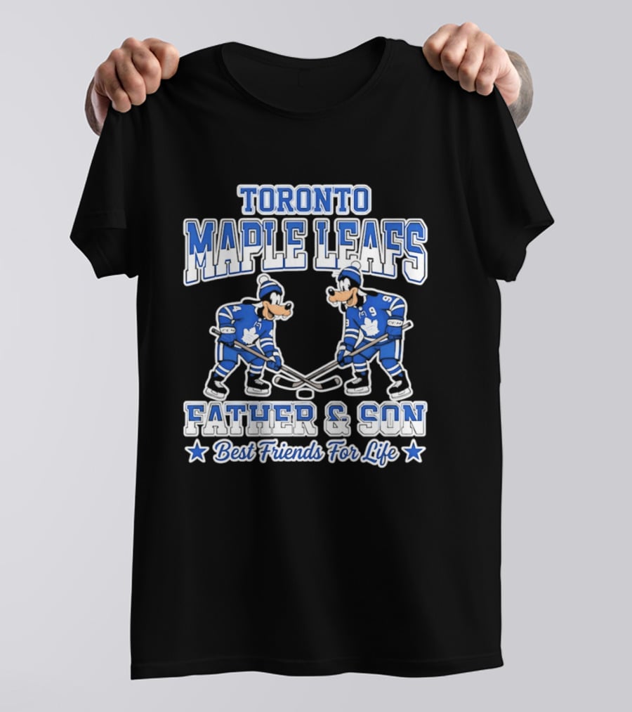 Toronto Maple Leafs Goofy Father And Son Best Friends For Life T-Shirt