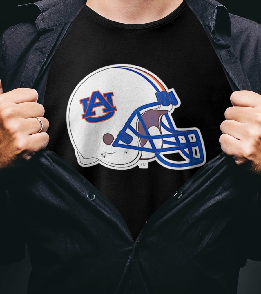 Auburn Tigers Football Helmet AU T-Shirt