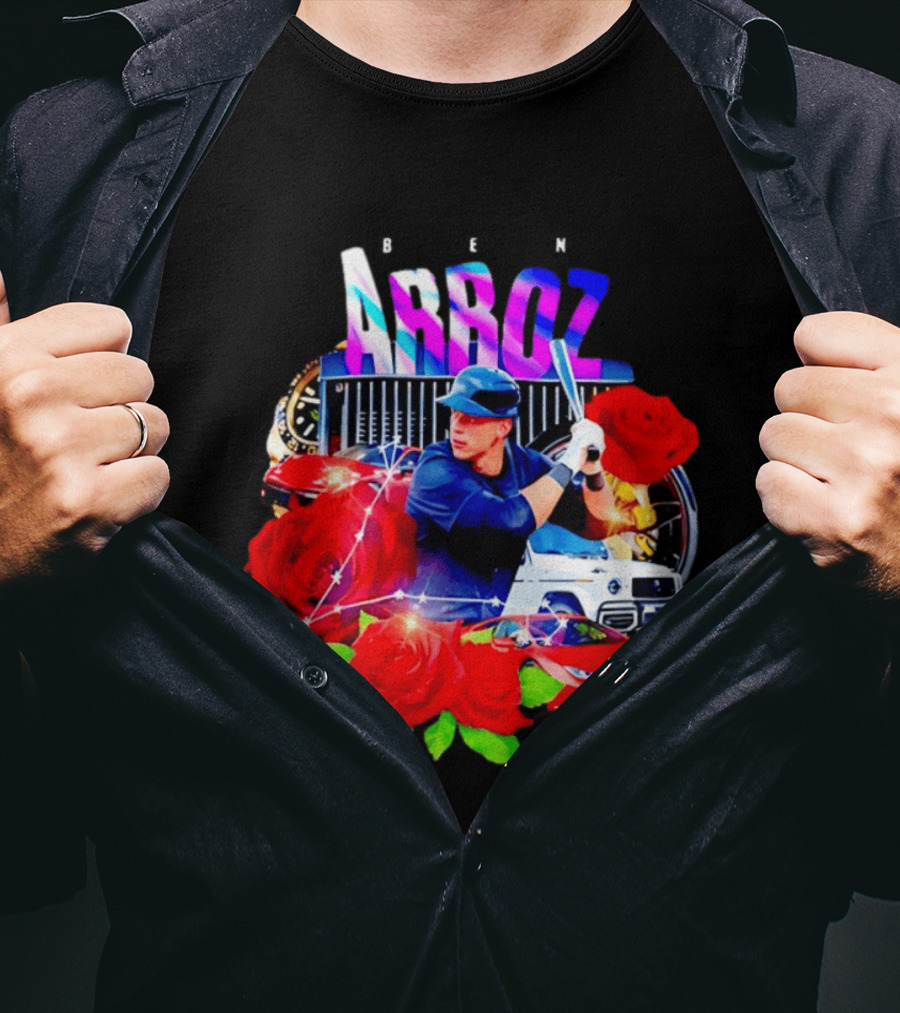 Ben Arroz New York Yankees Aaron Judge MLB 22 Luxury Sports Supercar Rose T-Shirt