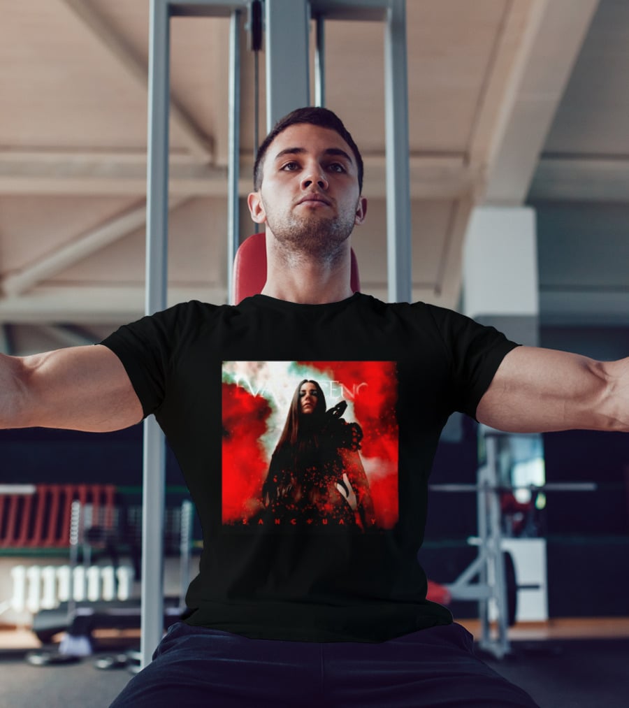 Evanescence Sanctuary Red Atmospheric Album Cover T-Shirt