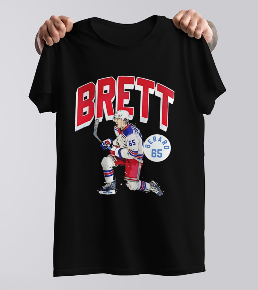Brett Berard 65 New York Rangers Hockey T-Shirt