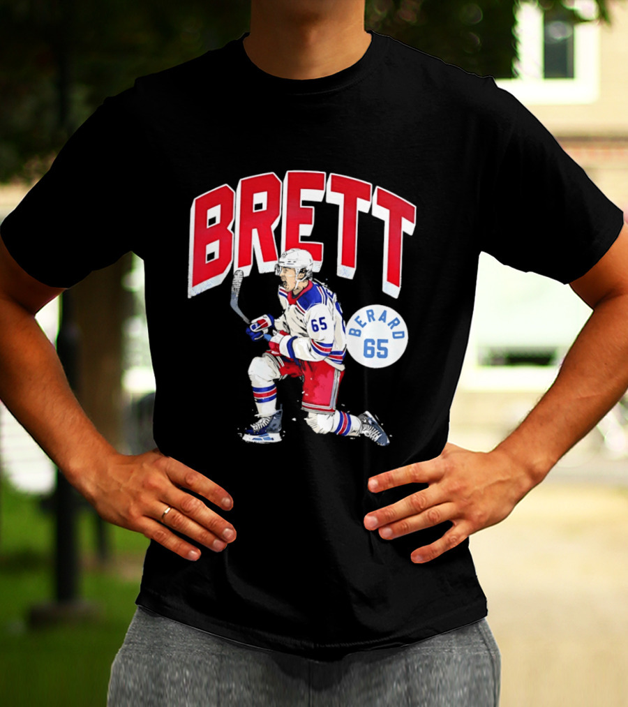 Brett Berard 65 New York Rangers Hockey T-Shirt