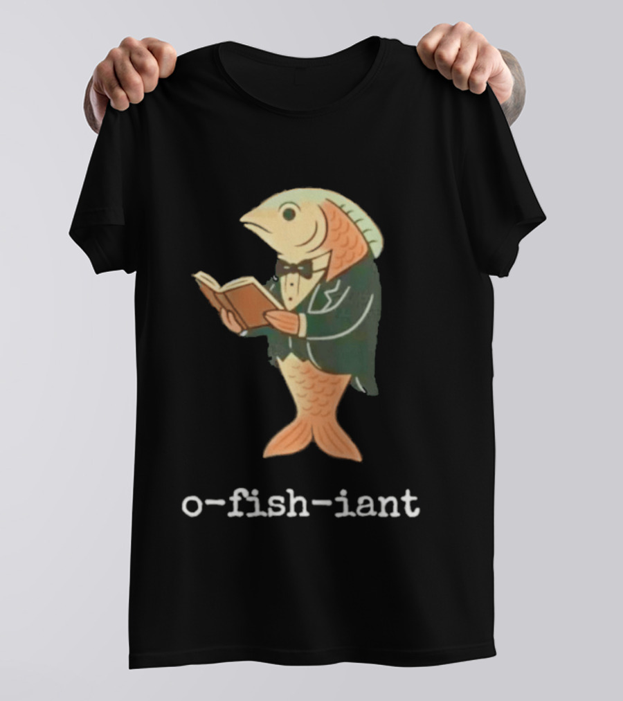 O Fish Iant Reading Fish In Tuxedo Nature Humor T-Shirt