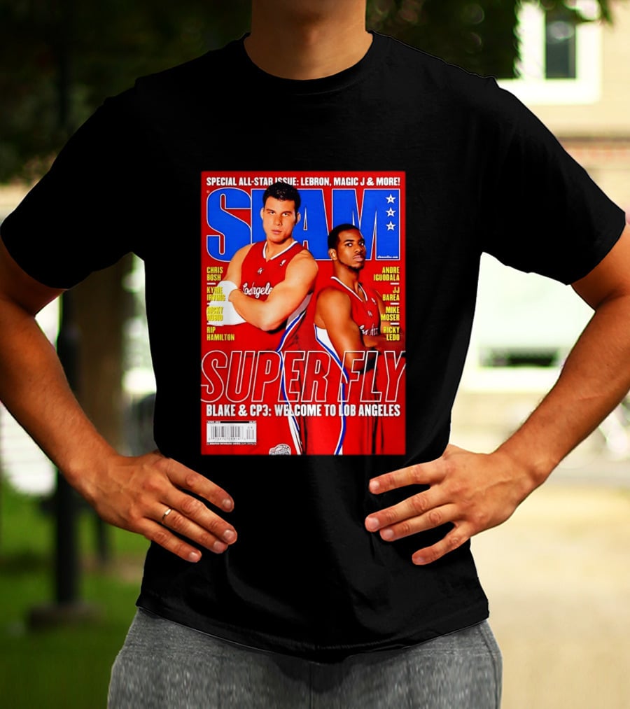 SLAM Magazine Super Fly Blake Griffin Chris Paul Welcome To Lob Angeles T-Shirt