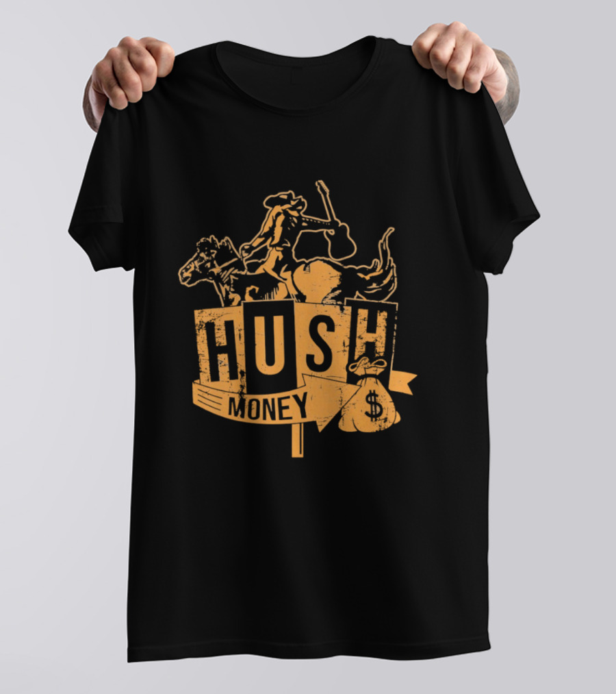 Hush Money Cowboy Horse Dollar Sign Bag T-Shirt