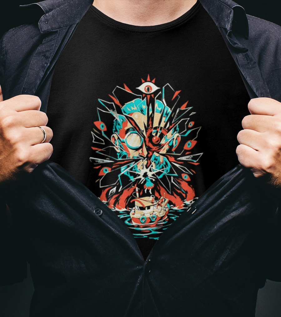 Gronkowski Brady Tampa Bay Buccaneers Lovecraft Cthulhu Surrealist T-Shirt