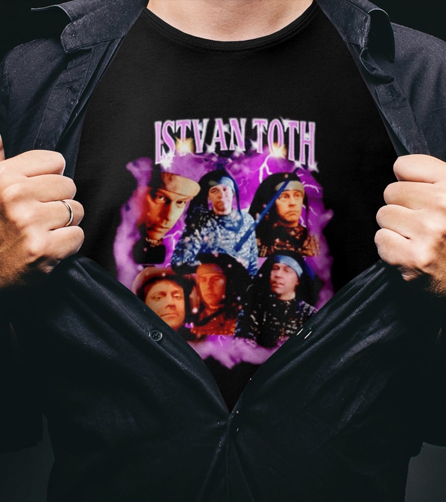 ISTVAN TOTH Lightning Expressions And Artistic Mood Collage T-Shirt