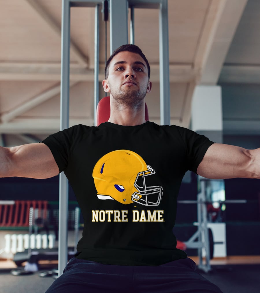Notre Dame Fighting Irish Football Helmet T-Shirt