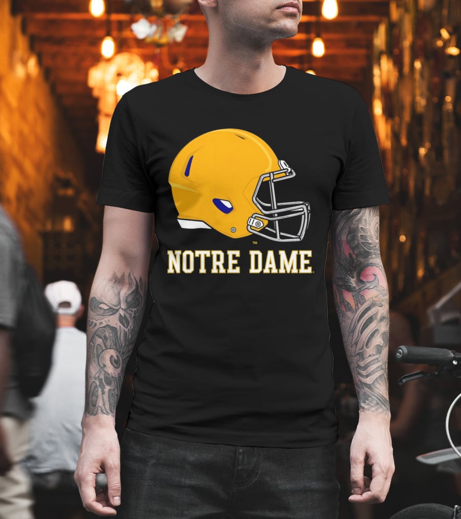 Notre Dame Fighting Irish Football Helmet T-Shirt